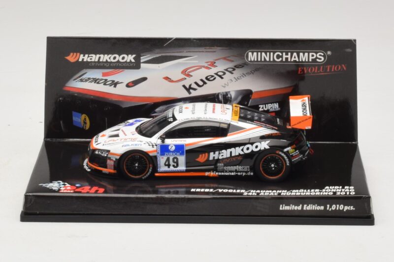 Audi R8 LMS GT3 #49 Krebs / Vogler Hankook 24 Hours of Nurburgring 2010 Minichamps 1:43 437101949 Métal