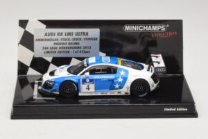 Audi R8 LMS Ultra #4 Phoenix Racing Ammermuller / H-J. Stuck 24 Hours of Nurburgring 2013 Minichamps 1:43 437131304 Métal