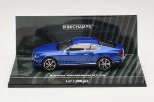 Bentley Continental GT V8 Bleu Métallisé Minichamps 1:43 436139982 Métal