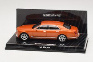 Bentley Mulsanne Orange Métallisé Minichamps 1:43 436139902 Métal