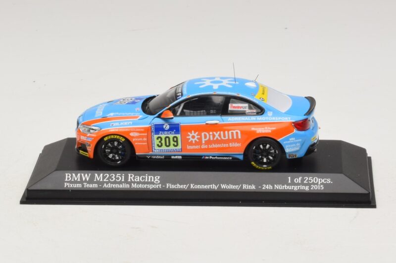 BMW M235i Pixum Team #309 Fischer / Konnerth 24 Hours of Nurburgring 2015 Minichamps 1:43 437152509 Métal