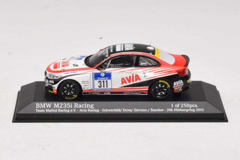 BMW M235i Team Mathol Racing #311 Scherfeld / Duve 24 Hours of Nurburgring 2015 Minichamps 1:43 BMW M235i Team Mathol Racing #311 Scherfeld / Duve 24 Hours of Nurburgring 2015 Minichamps 1:43 437152511 Métal