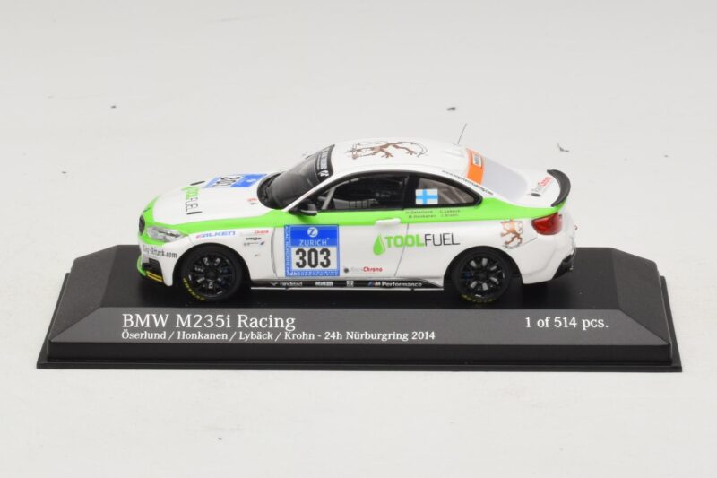 BMW M235i ToolFuel #303 Krohn 24 Hours of Nurburgring 2014 Minichamps 1:43 437142403 Métal