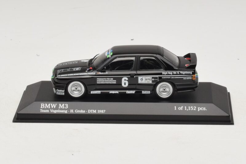 BMW M3 E30 #6 F. Grohs DTM 1987 Minichamps 1:43 430872006 Métal