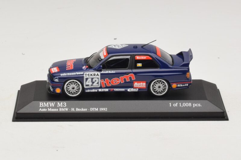 BMW M3 E30 Auto Maas #42 Becker DTM 1992 Minichamps 1:43 BMW M3 E30 Auto Maas #42 Becker DTM 1992 Minichamps 1:43 430922042 Métal