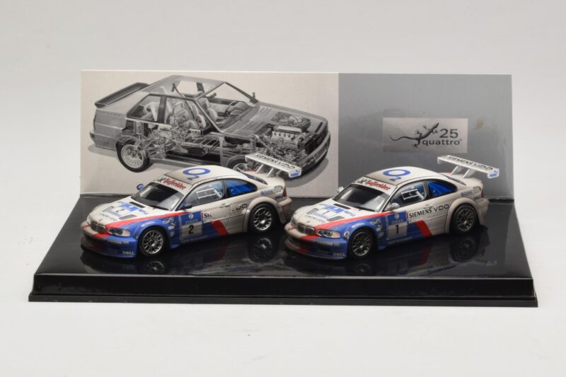 BMW M3 GTR Schnitzer Motorsport J. Müller / D. Müller / H-J. Stuck / P. Lamy Nürburgring 24 Hours Édition Vainqueur Set 2004 Minichamps 1:43 BMW M3 GTR Schnitzer Motorsport J. Müller / D. Müller / H-J. Stuck / P. Lamy Nürburgring 24 Hours Édition Vainqueur Set 2004