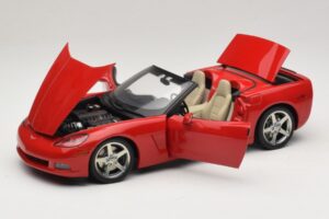Chevrolet Corvette C6 Cabriolet Rouge AUTOart 1:18 71221 Métal — image 2 sur 8