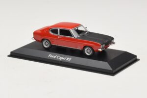 Ford Capri I Rouge Avec Capot Noir Maxichamps 1:43 940085801 Métal — image 3 sur 4