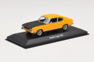 Ford Capri Mk1 RS Jaune avec Capot Noir Maxichamps 1:43 940085800 Métal — image 2 sur 4