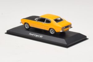 Ford Capri Mk1 RS Jaune avec Capot Noir Maxichamps 1:43 940085800 Métal — image 3 sur 4
