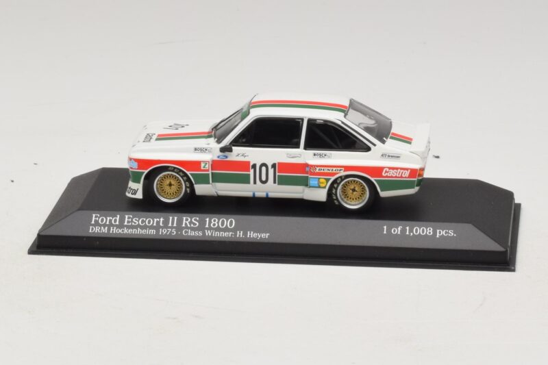 Ford Escort Mk2 RS1800 #10 H. Heyer Class Winner DRM Hockenheim 1975 Minichamps 1:43 400758491 Métal