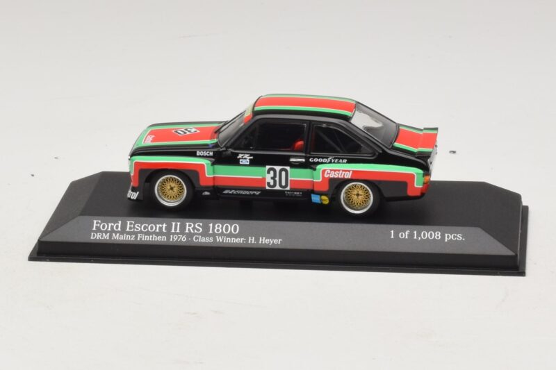 Ford Escort Mk2 RS1800 #30 H. Heyer Class Winner DRM Mainz-Finthen 1976 Minichamps 1:43 400768430 Métal