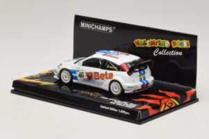 Ford Focus RS WRC #46 V. Rossi / C. Cassina RAC Rally 2007 Boîte Endommagée Minichamps 1:43 400078446-O1 Métal — image 3 sur 5