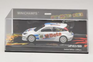 Ford Focus RS WRC #46 V. Rossi / C. Cassina RAC Rally 2007 Boîte Endommagée Minichamps 1:43 400078446-O1 Métal — image 4 sur 5
