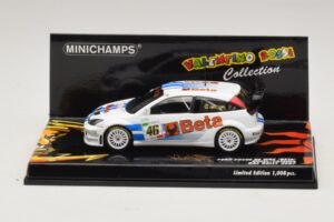 Ford Focus RS WRC #46 V. Rossi / C. Cassina RAC Rally 2007 Minichamps 1:43 400078446 Métal