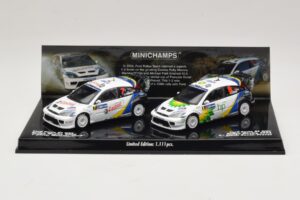 Ford Focus RS WRC Rally Mexico 2004 Set Minichamps 1:43 402048376 Métal