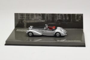 Horch 855 Special Roadster Argent Noir Minichamps 1:43 436014204 Métal