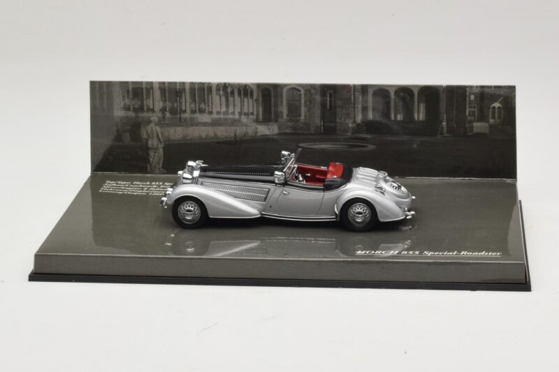 Horch 855 Special Roadster Argent Noir Minichamps 1:43 436014204 Métal