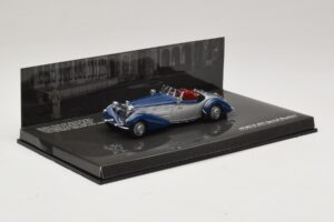 Horch 855 Special Roadster Argent Bleu Minichamps 1:43 436014202 Métal — image 2 sur 5