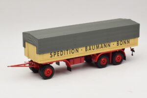 Kassbohrer Remorque Plateau Baumann Bonn Minichamps 1:43 439161097 Métal