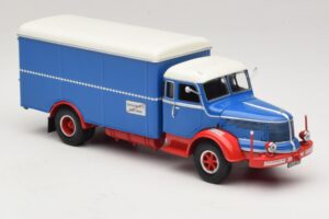 Krupp Titan Camion Fourgon Bleu Rouge Minichamps 1:43 439069040 Métal — image 4 sur 6