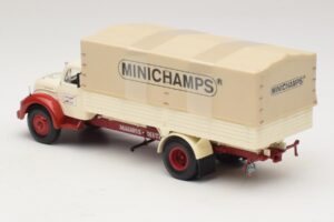 Magirus-Deutz S 7500 Jupiter Camion Plateau Blanc Rouge Minichamps 1:43 439141022 Métal — image 5 sur 6