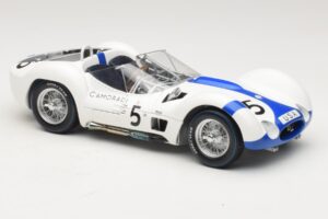 Maserati Tipo 61 #5 S. Moss / D. Gurney Camoradi ADAC 1000km Nurburgring Winner 1960 Minichamps 1:18 100601205 Métal — image 6 sur 8