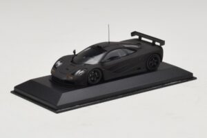 McLaren F1 GTR Prototype Noir Mat Avec Jantes Noires Minichamps 1:43 MCLAREN009 Métal