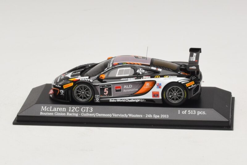 McLaren MP4-12C GT3 #5 Boutsen Racing Guilvert / Dermont 24 Hours of Spa 2013 Minichamps 1:43 437131305 Métal