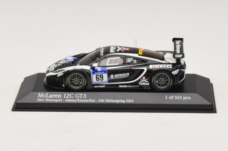 McLaren MP4-12C GT3 #69 Dorr Motorsport Adams / Klasen 24 Hours of Nurburgring 2014 Minichamps 1:43 437131399 Métal