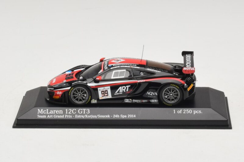 McLaren MP4-12C GT3 Art Grand Prix #99 K. Estre / M. Korjus 24 Hours of Spa 2014 Minichamps 1:43 437141399 Métal
