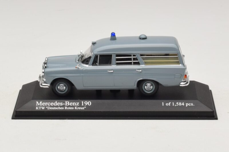 Mercedes 190 W110 Ambulance DRK Minichamps 1:43 Mercedes 190 W110 Ambulance DRK Minichamps 1:43 400037270 Métal