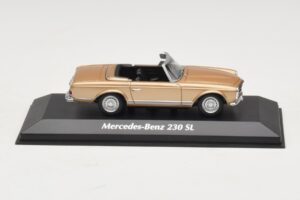 Mercedes 230 SL W113 Or Métallisé Maxichamps 1:43 940032230 Métal