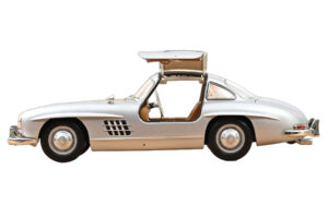 Mercedes 300 SL W198 Gullwing Argent Norev 1:18 183857 Métal — image 4 sur 5