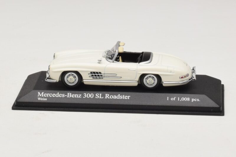 Mercedes 300 SL W198 Roadster Blanc Minichamps 1:43 Mercedes 300 SL W198 Roadster Blanc Minichamps 1:43 400039034 Métal