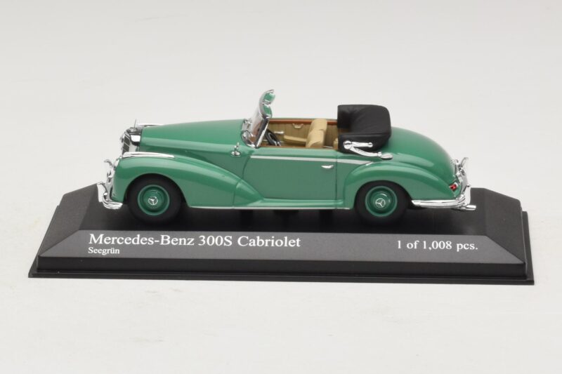 Mercedes 300S Cabriolet Vert Minichamps 1:43 430032335 Métal