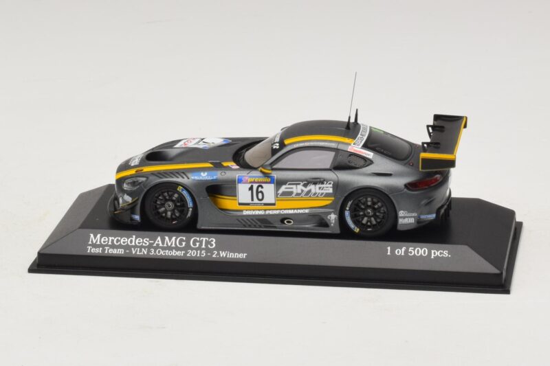 Mercedes AMG GT3 Test Team #16 VLN Winner 3 October 2015 Minichamps 1:43 Mercedes AMG GT3 Test Team #16 VLN Winner 3 October 2015 Minichamps 1:43 437163016 Métal
