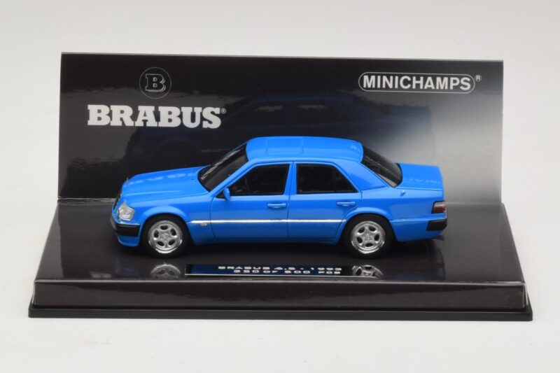 Mercedes Brabus 6.5 500E W124 Bleu Minichamps 1:43 437032502 Métal