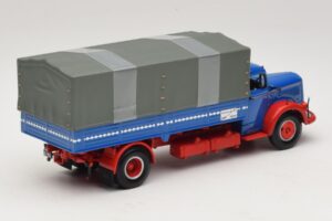 Mercedes L 315 Camion Plateau Bleu Rouge Minichamps 1:43 439034420 Métal — image 2 sur 6