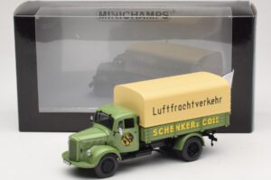 Mercedes L 3500 Camion Plateau Schenker Minichamps 1:43 439350028 Métal — image 6 sur 6