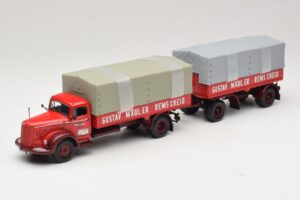 Mercedes L315 Pritschenzug Gustav Mauler Minichamps 1:43 499034720 Métal
