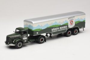 Mercedes LS315 Koffersattelzug Bärenmarke Minichamps 1:43 499034780 Métal