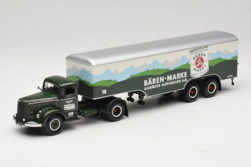 Mercedes LS315 Koffersattelzug Bärenmarke Minichamps 1:43 499034780 Métal