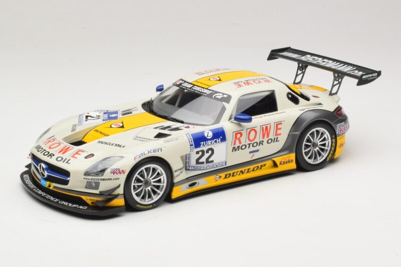 Mercedes SLS AMG GT3 #22 Graf / Jager Rowe Racing 24 Hours of Nurburgring 2013 Minichamps 1:18 151133122 Métal