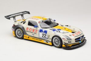 Mercedes SLS AMG GT3 #22 Graf / Jager Rowe Racing 24 Hours of Nurburgring 2013 Minichamps 1:18 151133122 Métal — image 4 sur 6