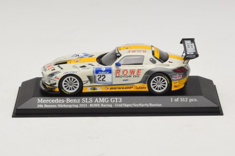 Mercedes SLS AMG GT3 #22 Rowe Racing Graf / Jager Nurburgring 24 Hours 2013 Minichamps 1:43 Mercedes SLS AMG GT3 #22 Rowe Racing Graf / Jager Nurburgring 24 Hours 2013 Minichamps 1:43 410133222 Métal