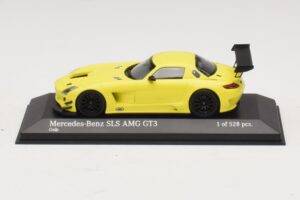 Mercedes SLS AMG GT3 Jaune Minichamps 1:43 410113201 Métal