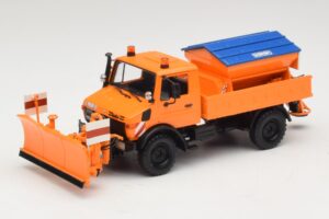 Mercedes Unimog 1300 L Chasse-Neige Orange Minichamps 1:43 439033060 Métal