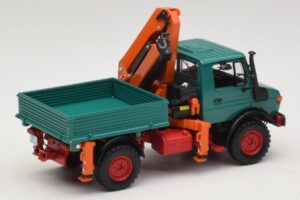 Mercedes Unimog 1300 L Benne avec Grue de Chargement Minichamps 1:43 439033000 Métal — image 2 sur 6