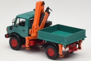 Mercedes Unimog 1300 L Benne avec Grue de Chargement Minichamps 1:43 439033000 Métal — image 5 sur 6